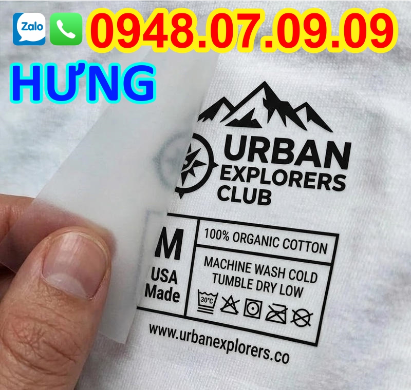 ✅ Nhãn Ép Nhiệt May Mặc – 1 Cách Tối Ưu Cho Thương Hiệu và Sản Xuất