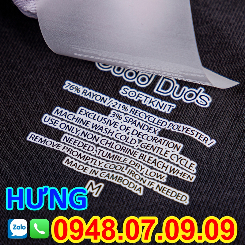 ✅ Nhãn Ép Nhiệt May Mặc – 1 Cách Tối Ưu Cho Thương Hiệu và Sản Xuất