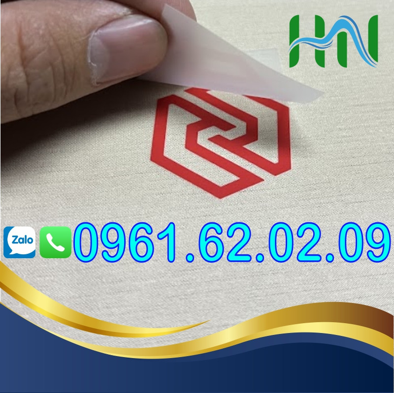 Cách sử dụng nhãn ép nhiệt trên thành phẩm