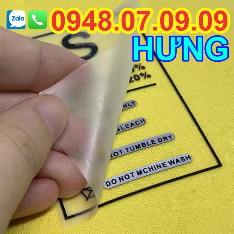 Sử dụng nhãn ép nhiệt lột nóng