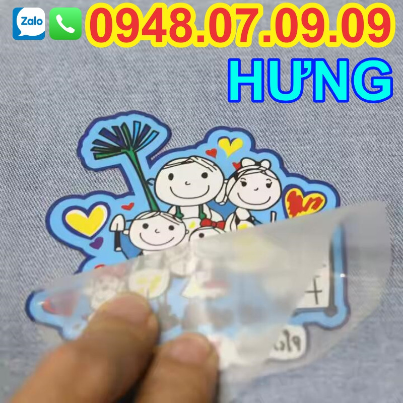 Cách sử dụng nhãn ép nhiệt trên thành phẩm