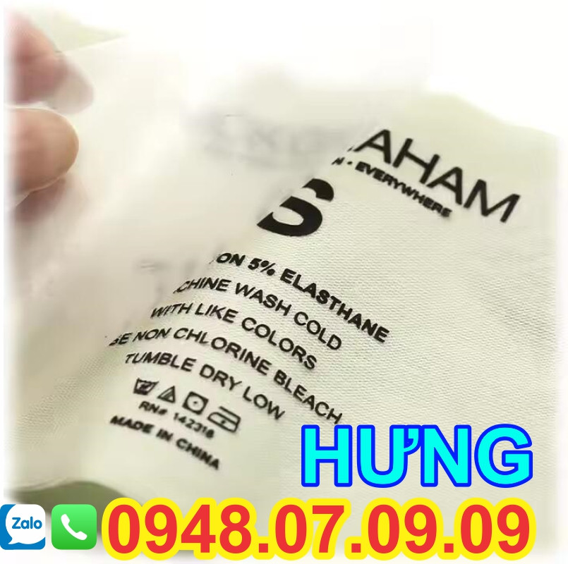 Cách sử dụng nhãn ép nhiệt trên thành phẩm