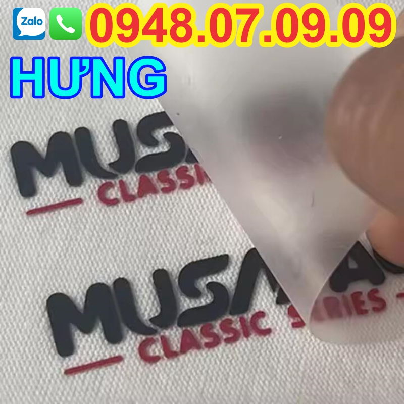 Nhãn ép nhiệt quần áo may mặc – 1 Ưu thế vượt trội