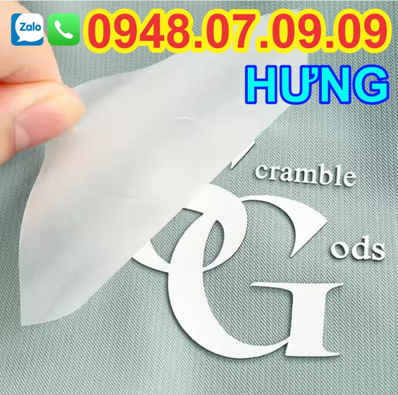 decal in ép nhiệt quần áo