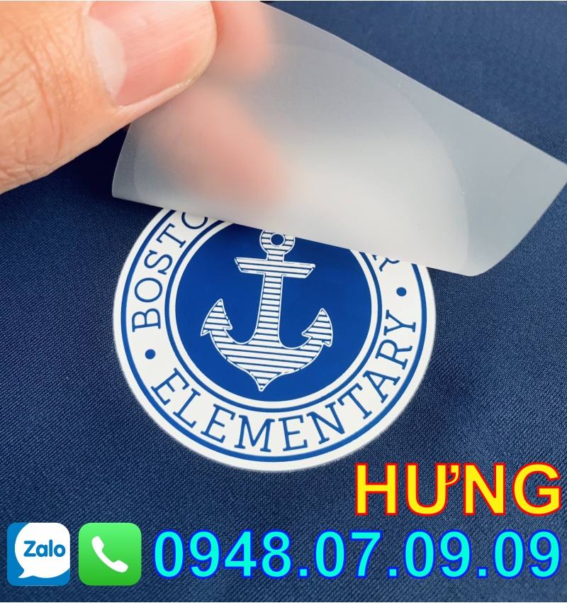 Nhãn ép nhiệt quần áo chất lượng