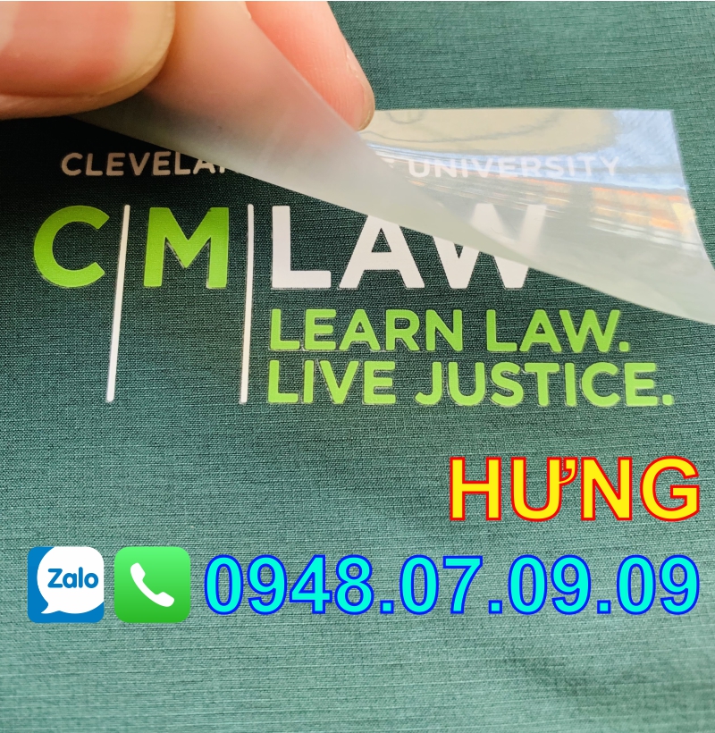 nhãn ép quần áo chất lượng