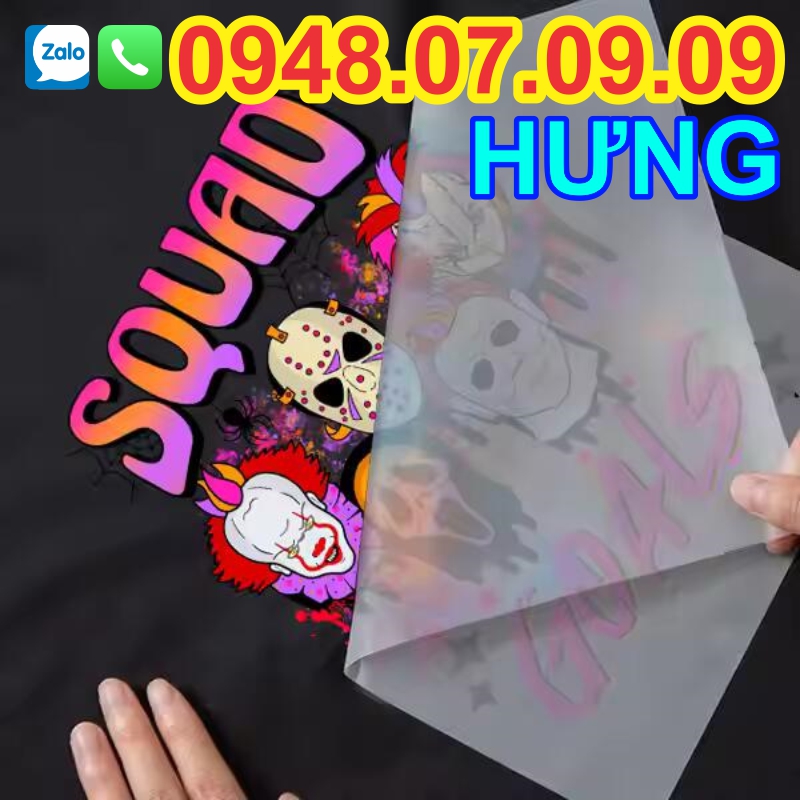 tem in ép nhiệt quần áo