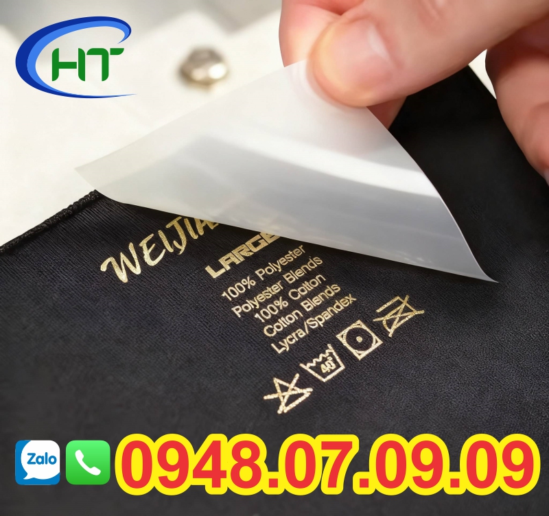 ✅ Nhãn ép nhiệt – Phân tích kỹ thuật nhãn ép trang phục thể thao 4.0 ⭐️